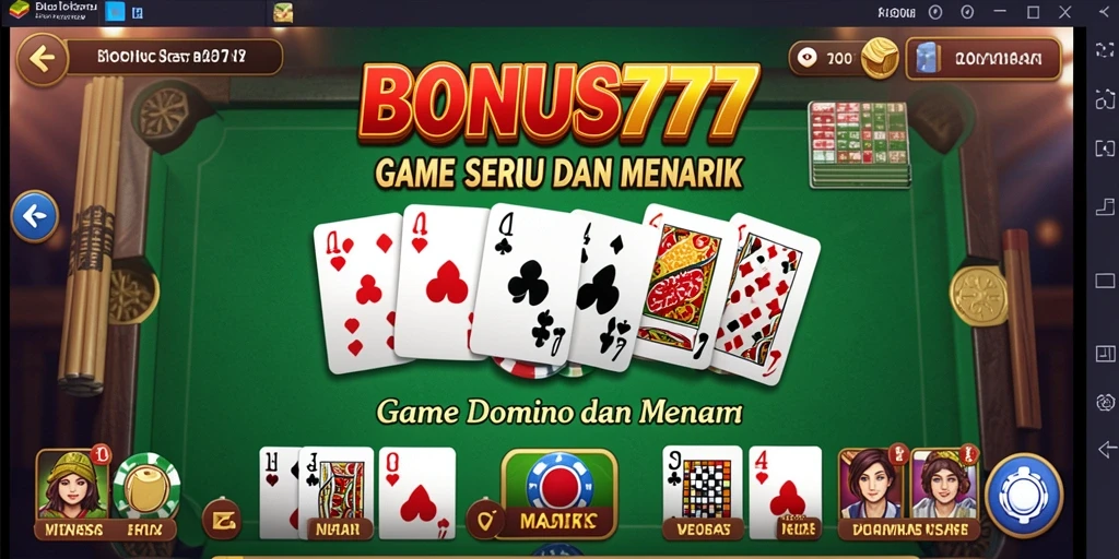 Tampilan gameplay BONUS777 yang menarik dan interaktif.