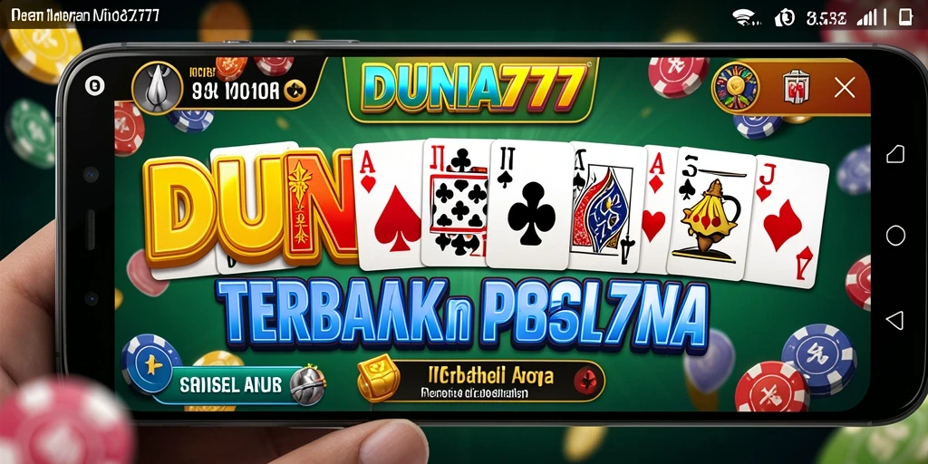 Tampilan gameplay seru DUNIA777 dengan domino yang menarik.