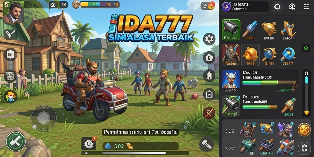 Tampilan gameplay menarik dari IDA777 yang memukau.