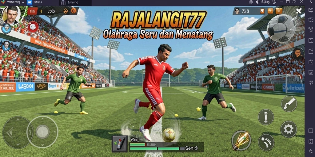 Tampilan pertandingan seru dalam RAJALANGIT77 dengan pemain yang kompetitif.