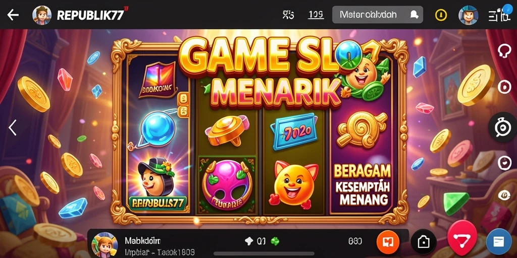 Tampilan gameplay menawan dari game Slot REPUBLIK77.