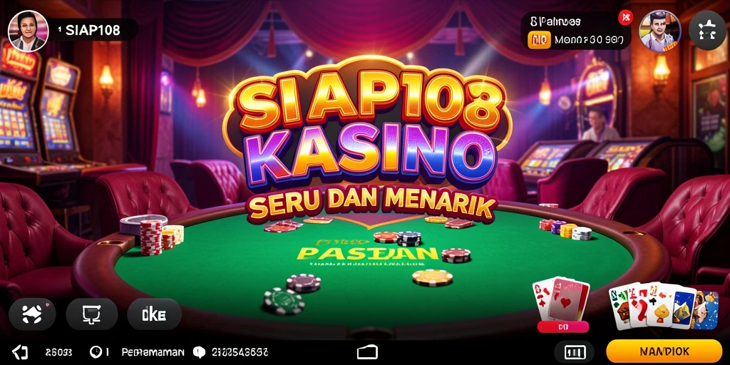 Tampilan gameplay Kasino yang menegangkan dan menakjubkan di SIAP108.
