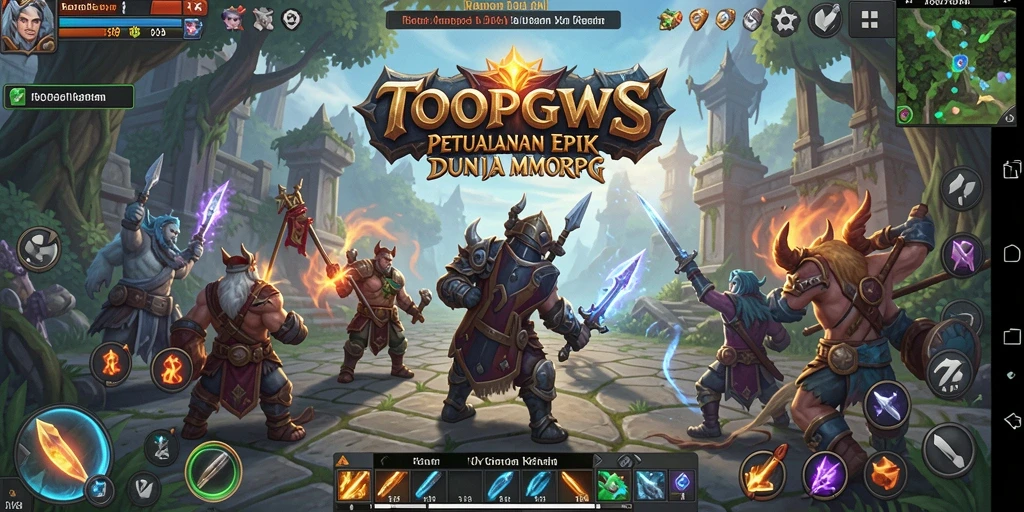 Gameplay menarik TOOPGWS dengan pertarungan epik dan petualangan yang seru.